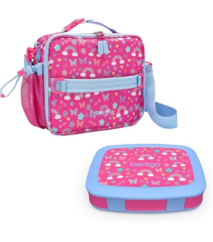 Amazon.com: Bentgo Prints Insulated Lunch Bag Set With Kids